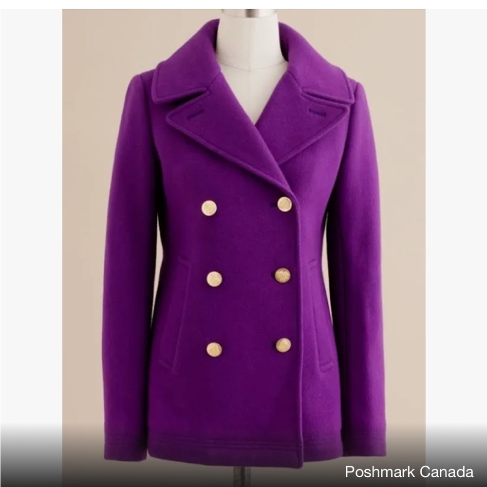 Jcrew stadium peacoat